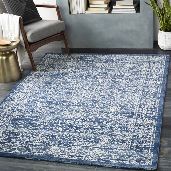Laurel Foundry Modern Farmhouse Desoto Power Loom Performance Navy